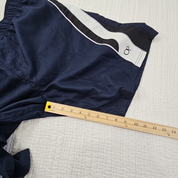 Ocean Pacific Board Shorts Men's Large (36-38) Navy Blue Drawstring 9" Inseam - Picture 10 of 12